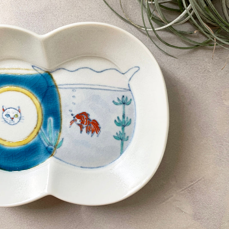 瓜型小皿｜金魚鉢とマグ