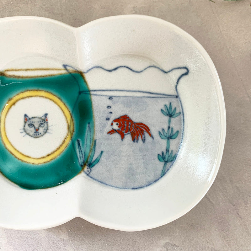 瓜型小皿｜金魚鉢とマグ